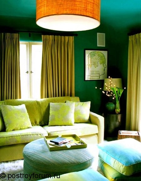зеленая комната фото